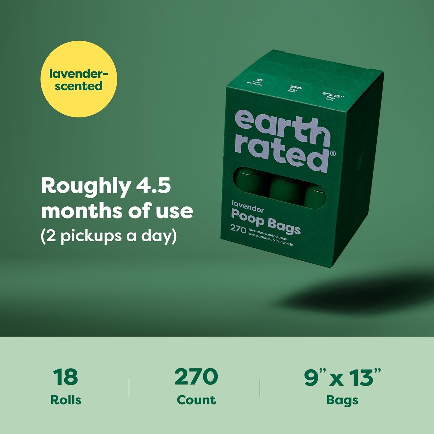 1727515030 315 Earth Rated Lavender Scented Dog Poop Bags Extra Thick Guaranteed