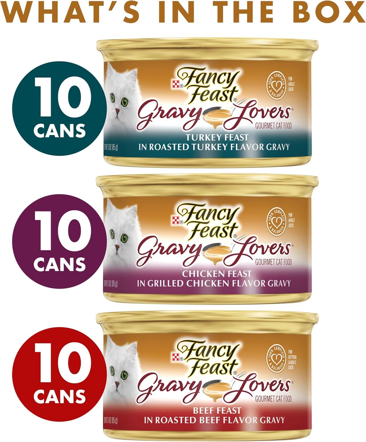 1727529485 76 Fancy Feast Gravy Lovers Gourmet Wet Cat Food Variety Pack