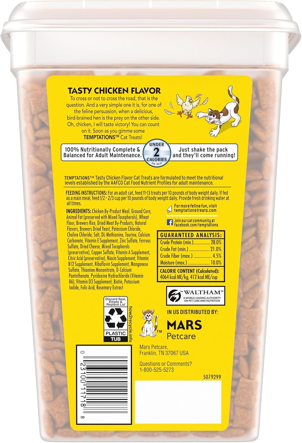 1727549399 609 Temptations Classic Chicken Flavor Crunchy Soft Cat Treats 30