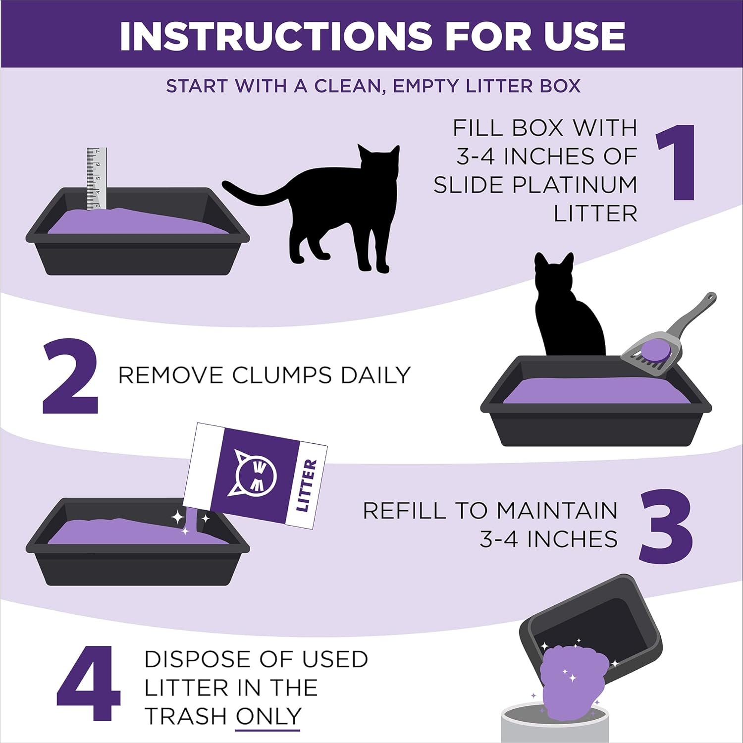 1727595950 816 Arm Hammer Platinum SLIDE Multi Cat Clumping Litter 37 lbs