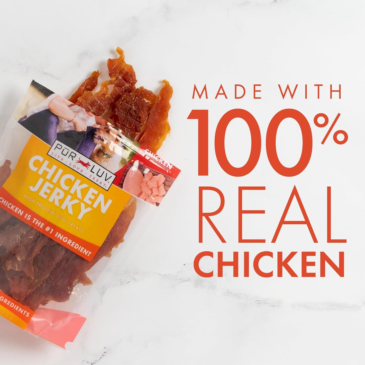 1727643049 304 Natural Chicken Jerky Dog Treats – 100 Real Chicken Breast