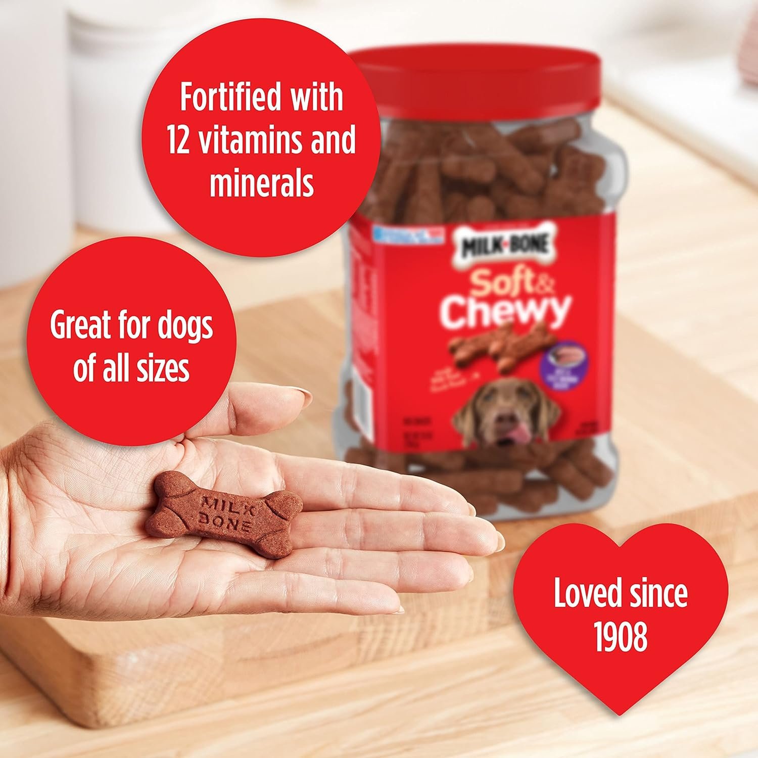 1727659916 619 Milk Bone Soft Chewy Dog Treats Beef Filet Mignon