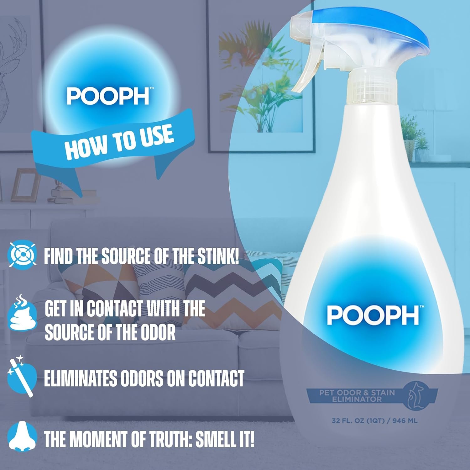 1727717381 263 Pooph Pet Odor Eliminator Spray 32oz Molecular Odor