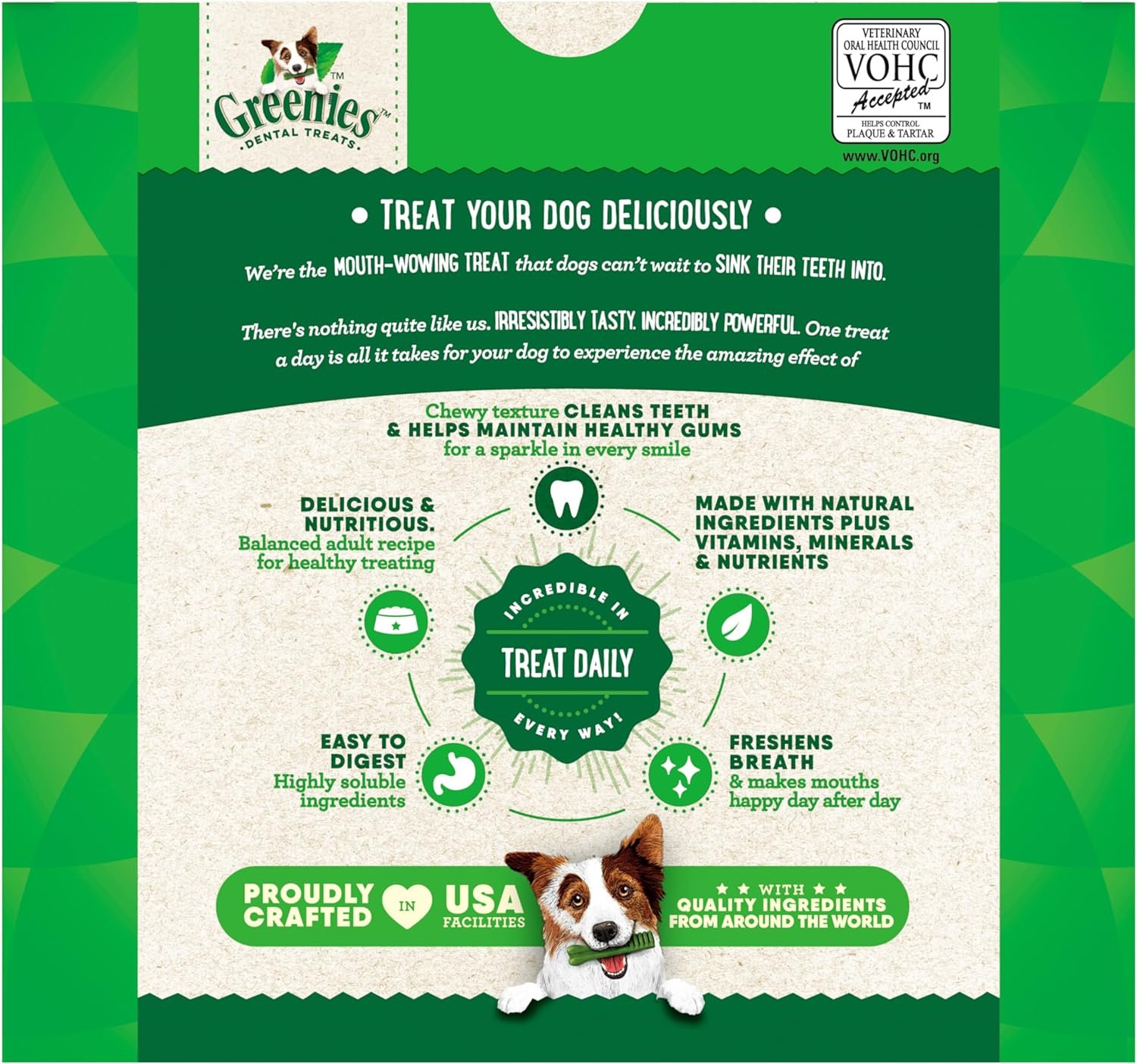 1727730812 499 Greenies Original Regular Natural Dog Dental Chews for Oral Health