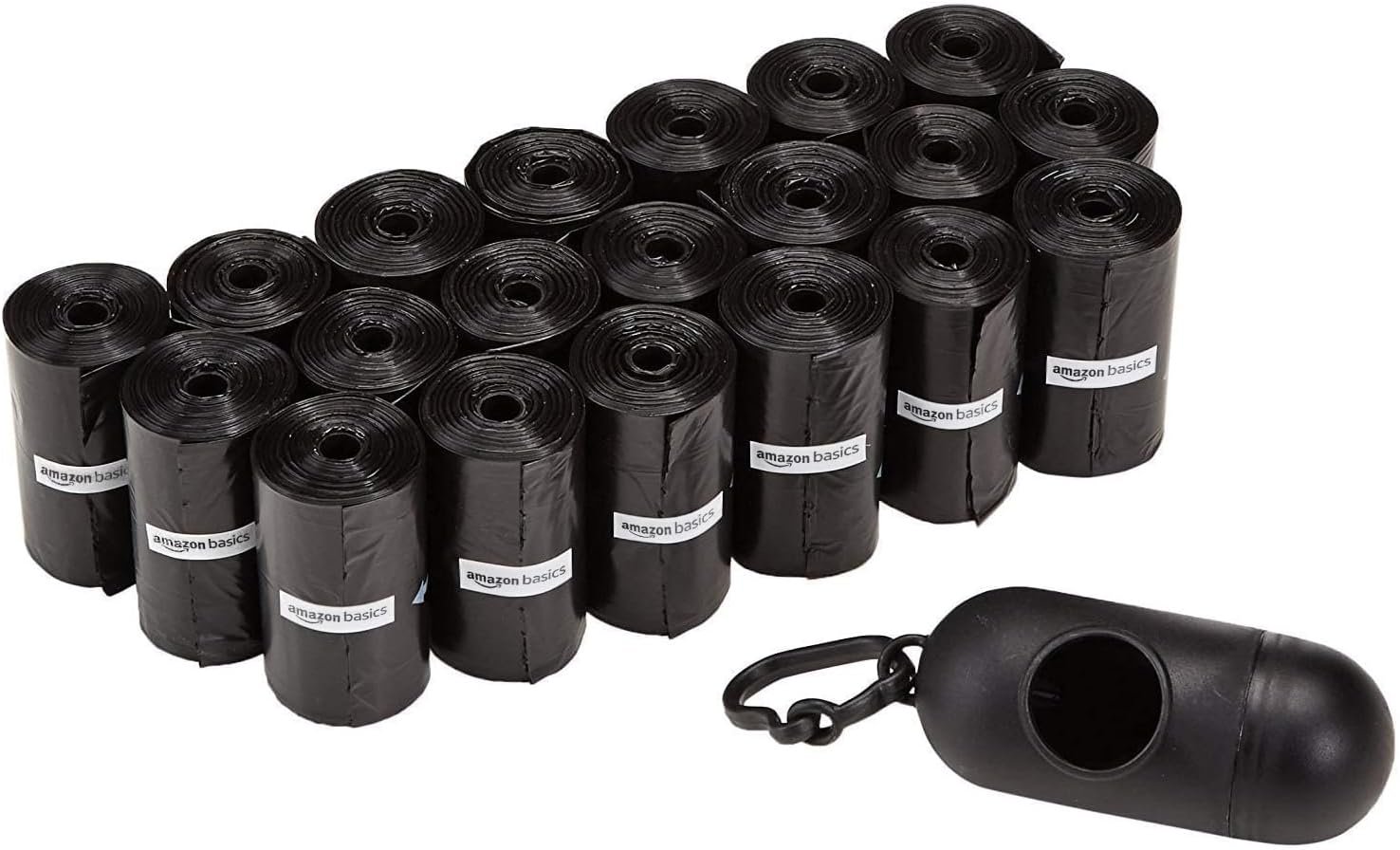 Amazon Basics Leak Proof Dog Poop Bags with Dispenser and Leash