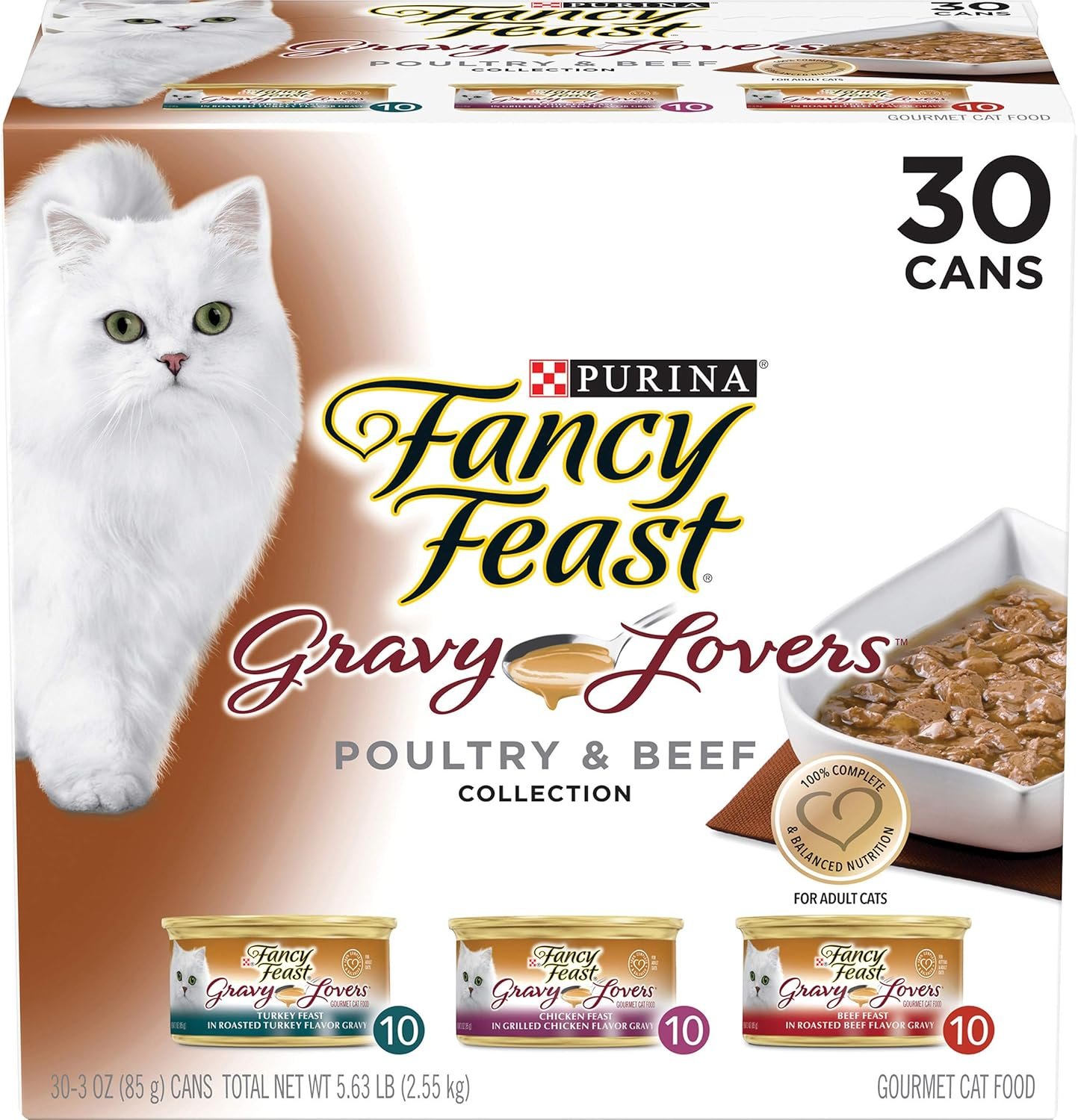 Fancy Feast Gravy Lovers Gourmet Wet Cat Food Variety Pack