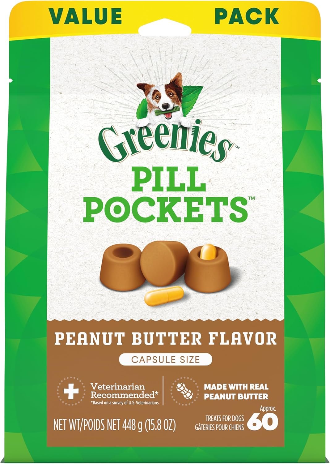 Greenies Pill Pockets for Dogs Natural Soft Treats with Real