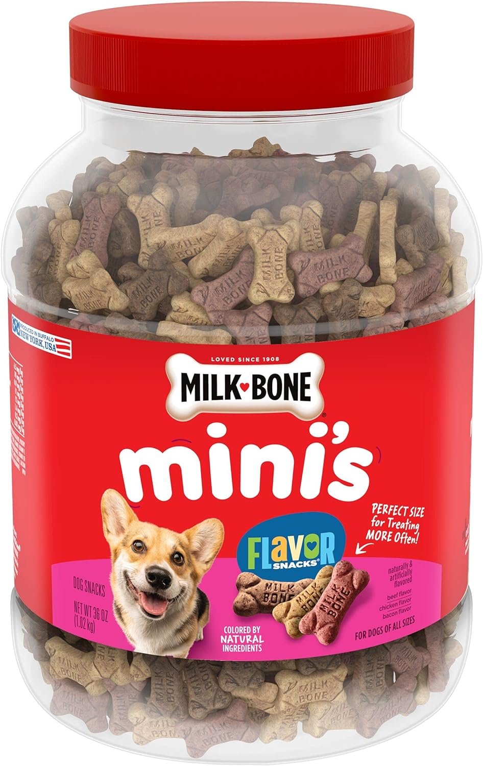 Milk Bone Minis Flavor Snacks Dog Treats 36 oz Crunchy