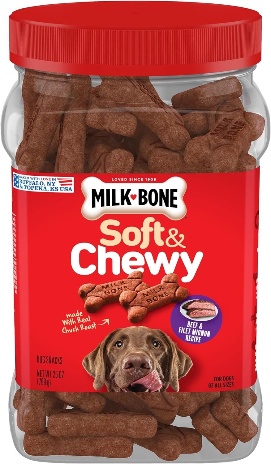 Milk Bone Soft Chewy Dog Treats Beef Filet Mignon