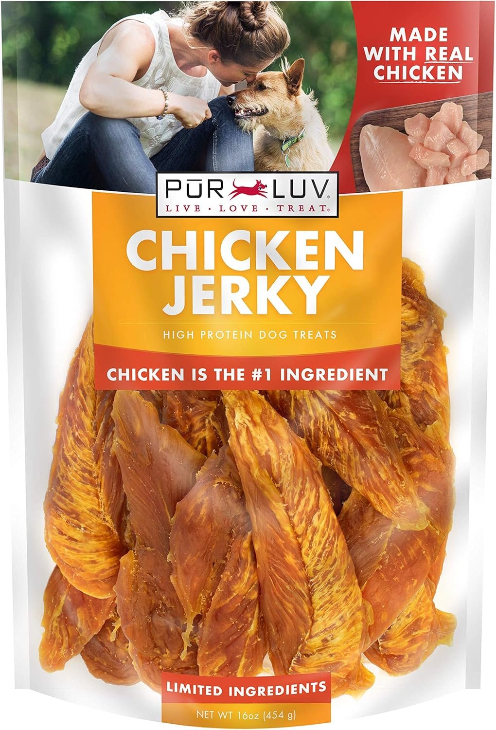 Natural Chicken Jerky Dog Treats – 100 Real Chicken Breast