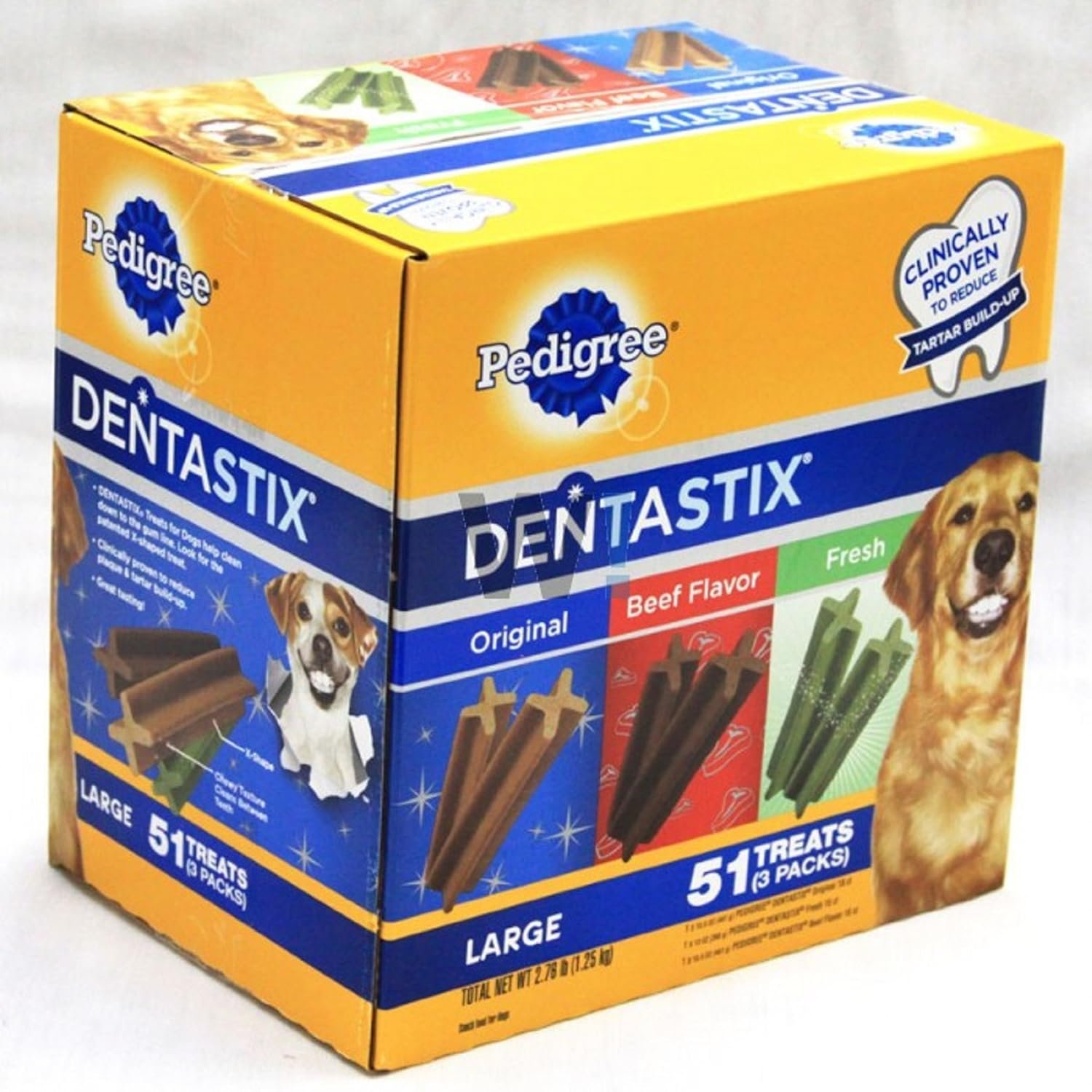 PEDIGREE DENTASTIX Large Dog Dental Care Treats Original Beef