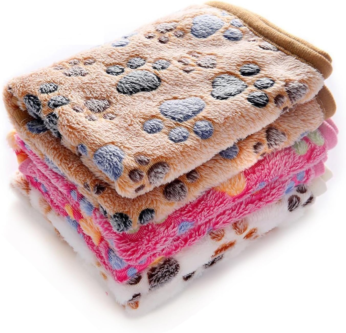 1 Pack of Super Soft Fluffy Premium Fleece Pet Blankets