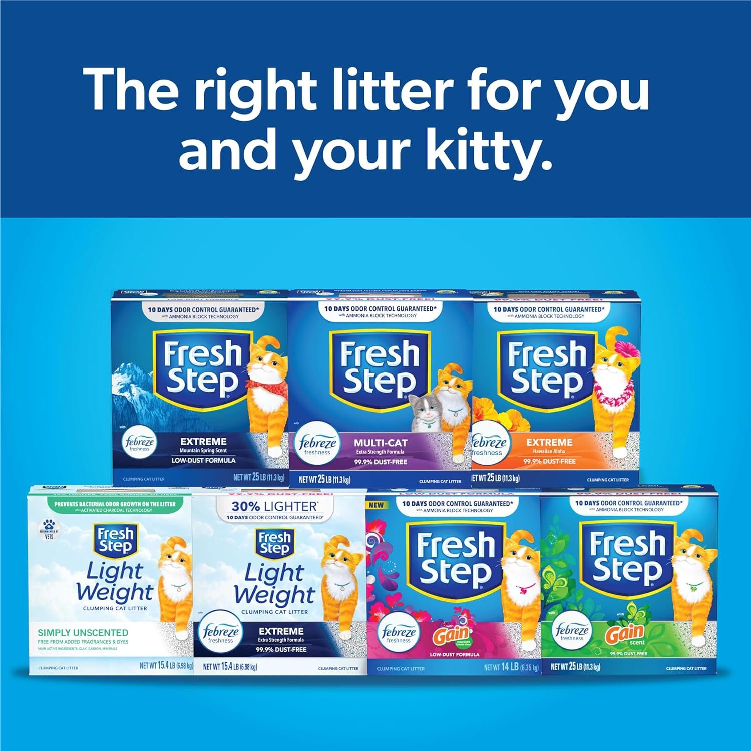 1727780284 115 Fresh Step Extreme Odor Control Clumping Cat Litter with Febreze