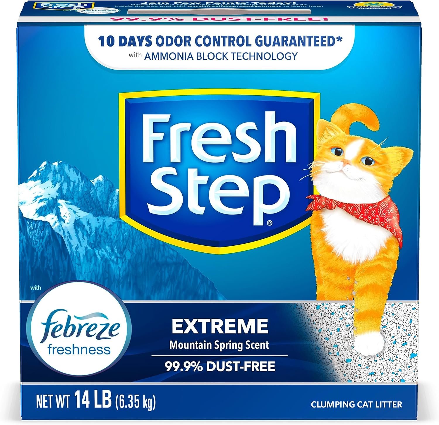 1727780284 854 Fresh Step Extreme Odor Control Clumping Cat Litter with Febreze