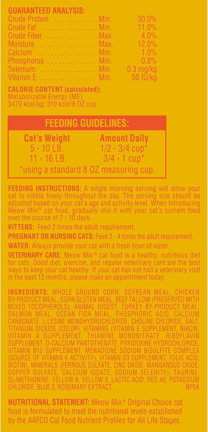 1727817394 53 Meow Mix Original Choice Dry Cat Food 63 lbs –
