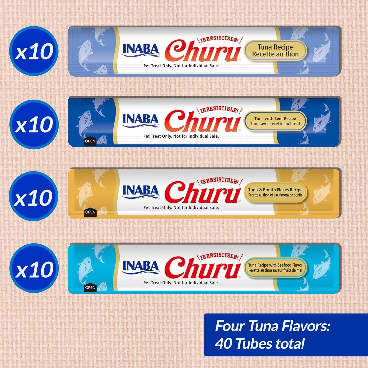1728263533 497 INABA Churu Grain Free Lickable Cat Treats Creamy Puree with