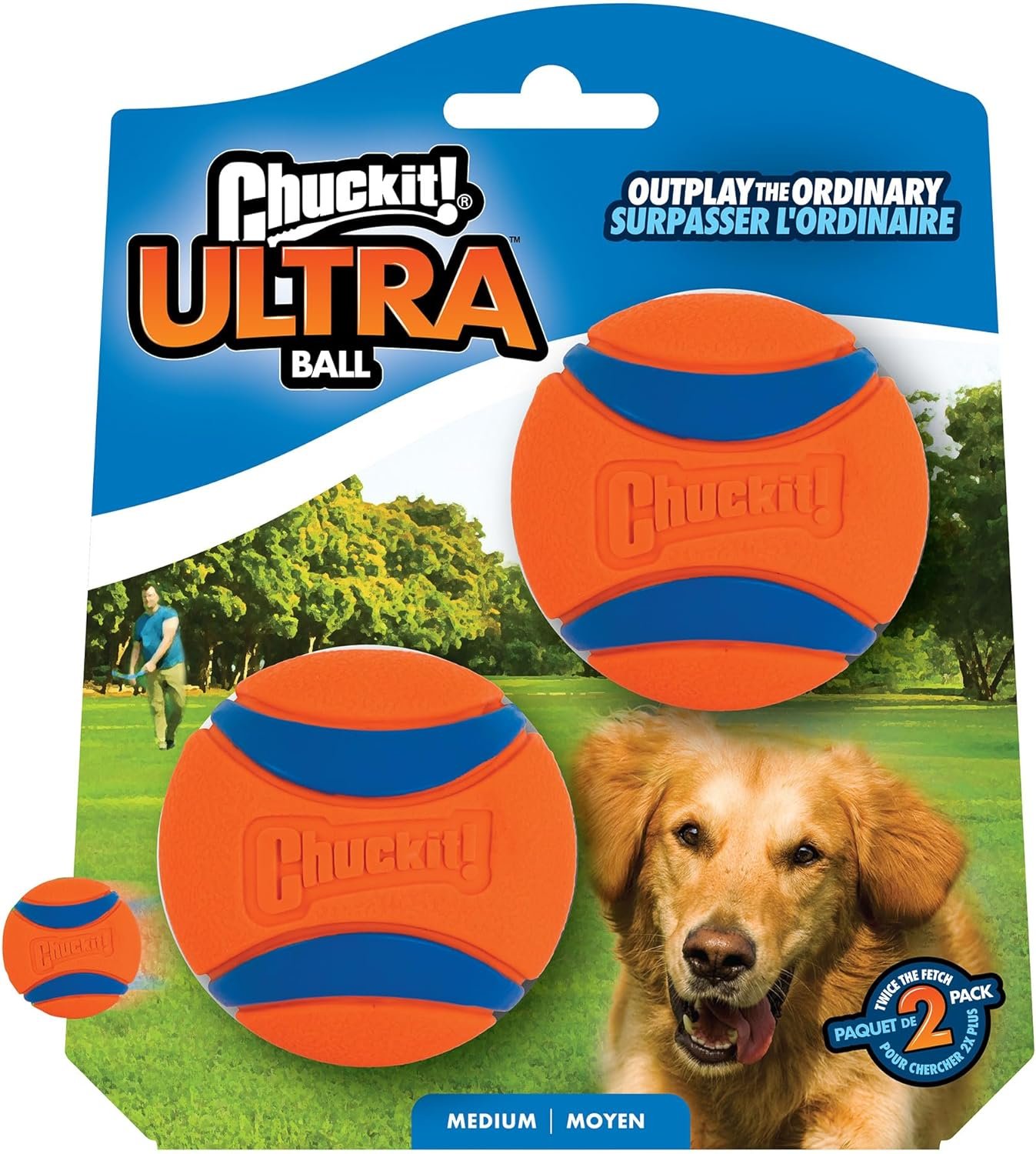 Chuckit Ultra Ball Dog Toy - Medium (2.5 Inch Diameter) - Pack of 2 for Dogs Weighing 20-60 lbs 2 1728310909 30 Chuckit Ultra Ball Dog Toy Medium 25 Inch Diameter
