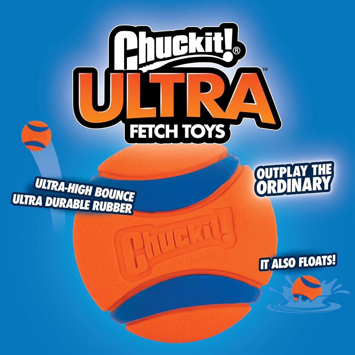 Chuckit Ultra Ball Dog Toy - Medium (2.5 Inch Diameter) - Pack of 2 for Dogs Weighing 20-60 lbs 3 1728310909 605 Chuckit Ultra Ball Dog Toy Medium 25 Inch Diameter