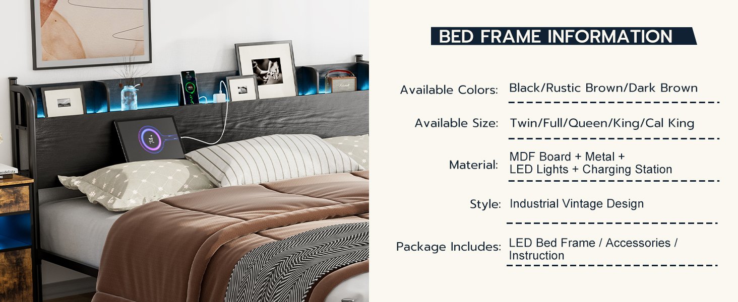 LED Bed Frame