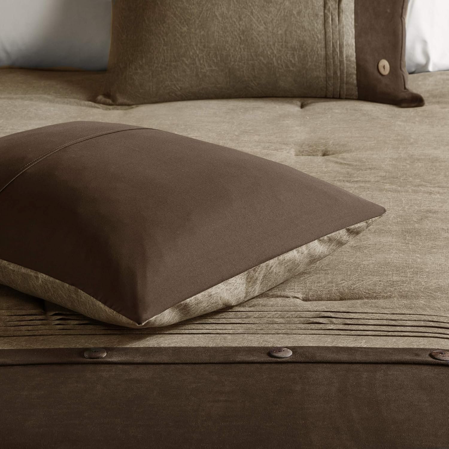 1728683224 217 Madison Park Boone Rustic Brown Cozy Comforter Set