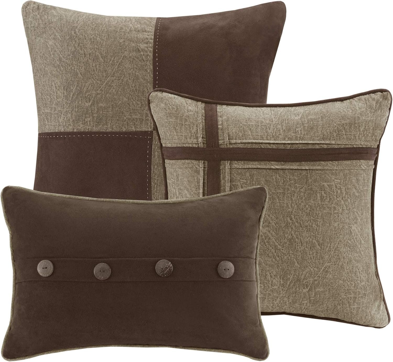 1728683225 259 Madison Park Boone Rustic Brown Cozy Comforter Set