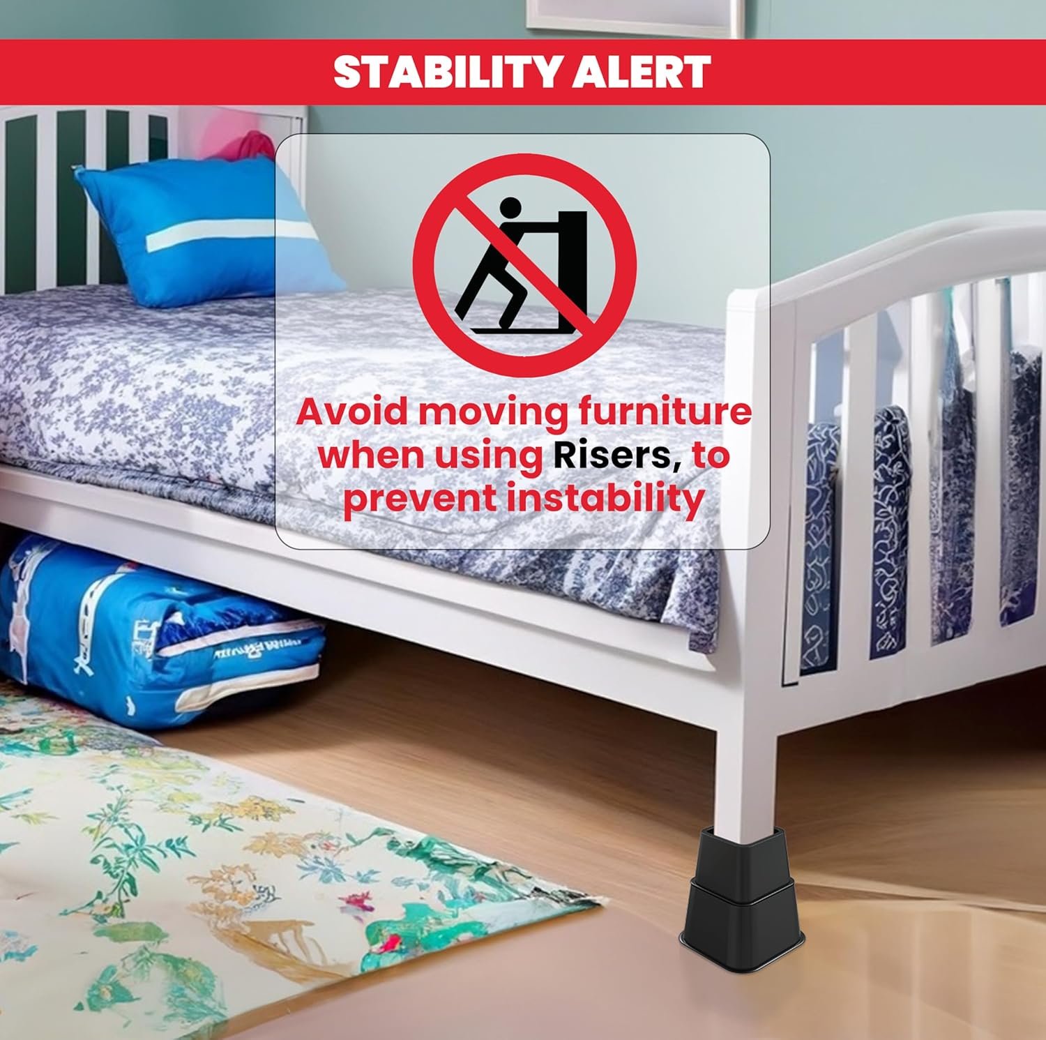 1728716033 762 Utopia Bedding Adjustable Bed Risers Heavy Duty Elevation Options of