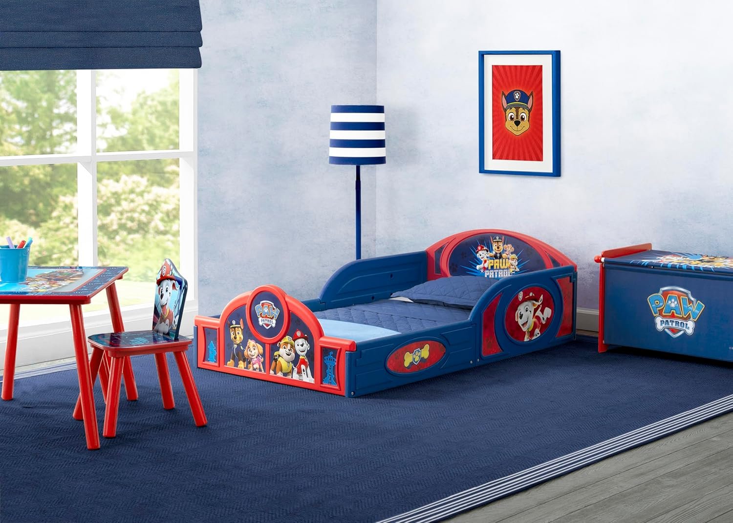 1728746978 595 Delta Children PAW Patrol 4 Piece Toddler Room in a Box Set – Features