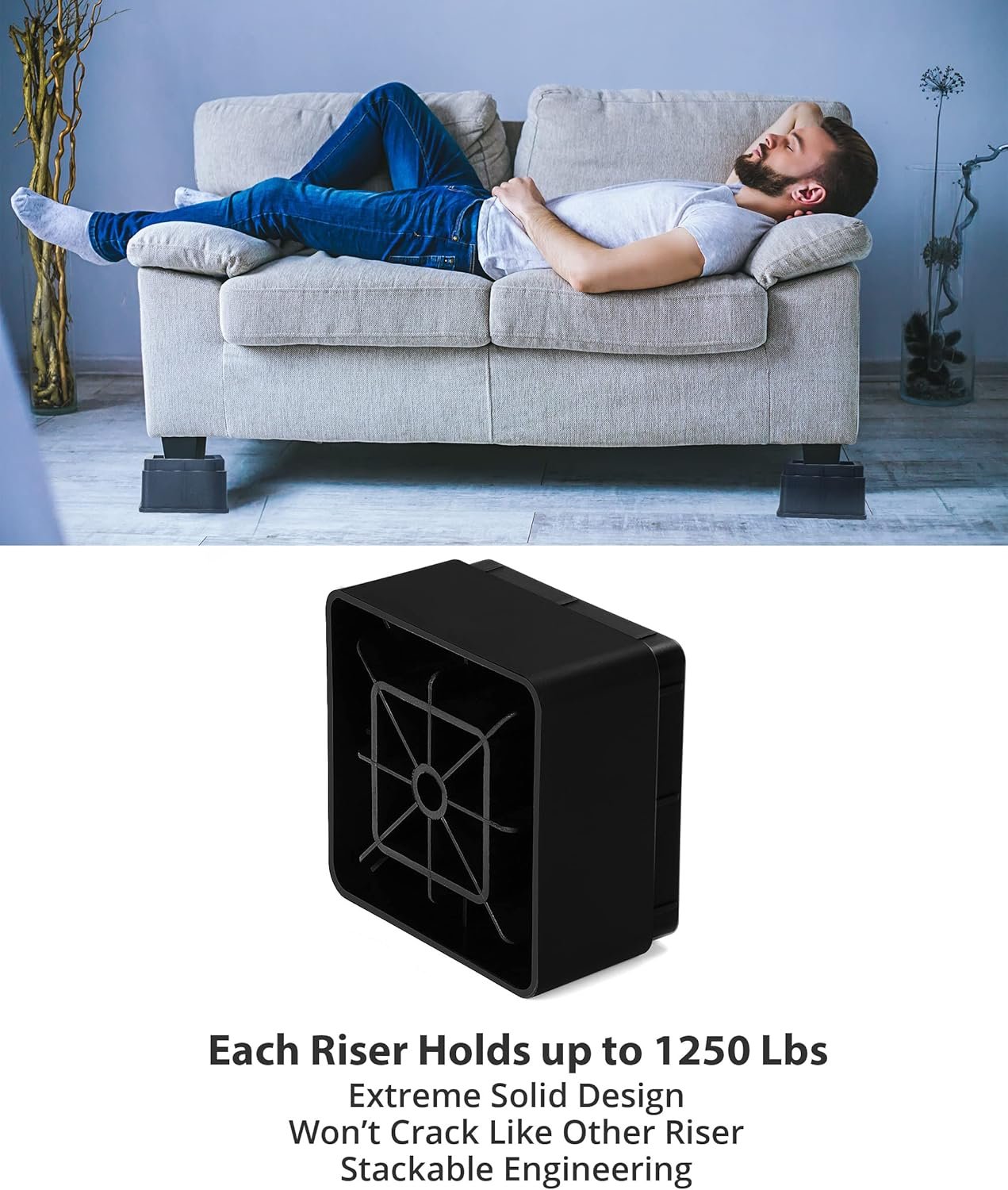 1728767244 936 Utopia Bedding 2 Inch Bed Risers Set of 8