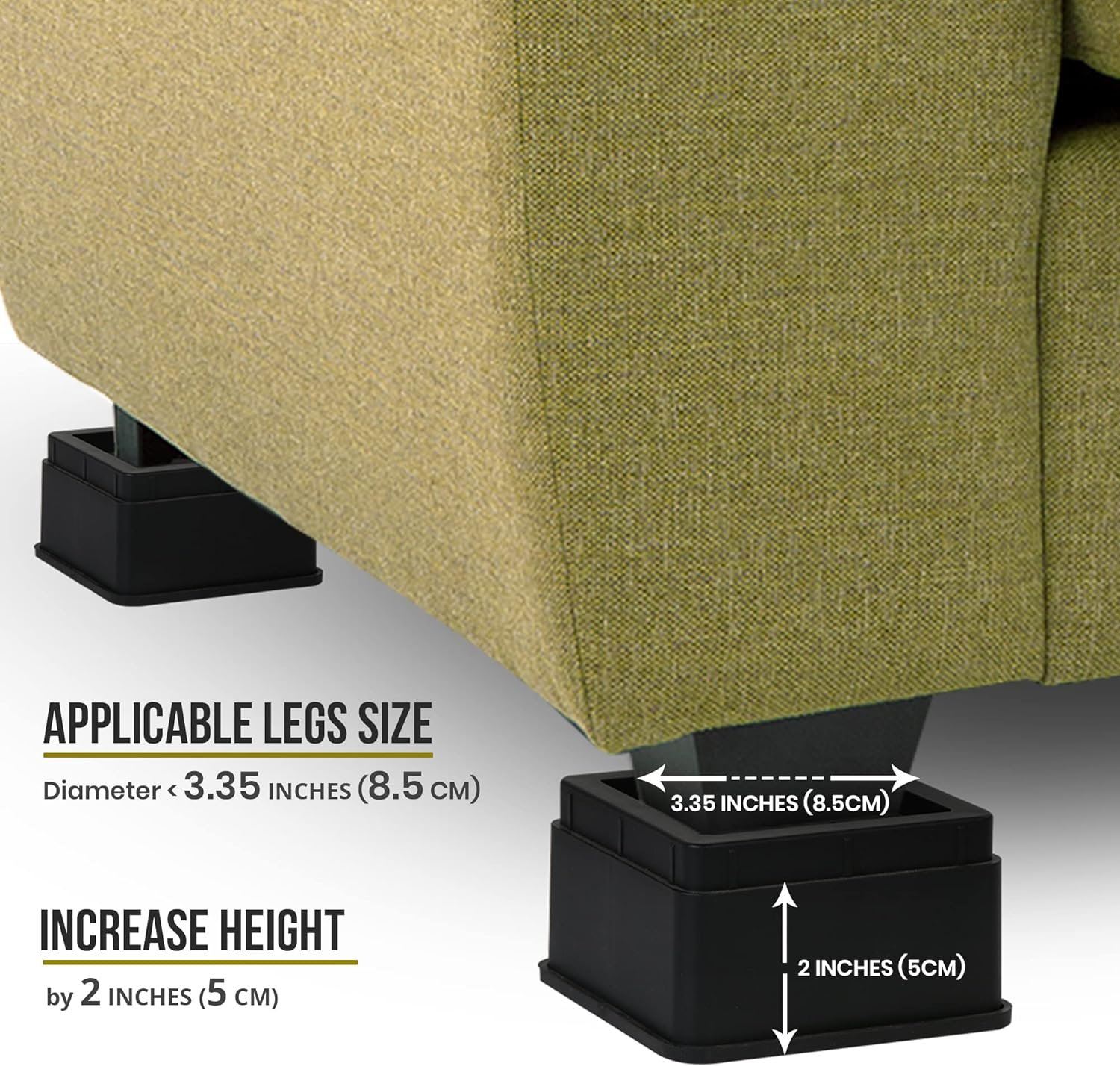 1728767244 947 Utopia Bedding 2 Inch Bed Risers Set of 8