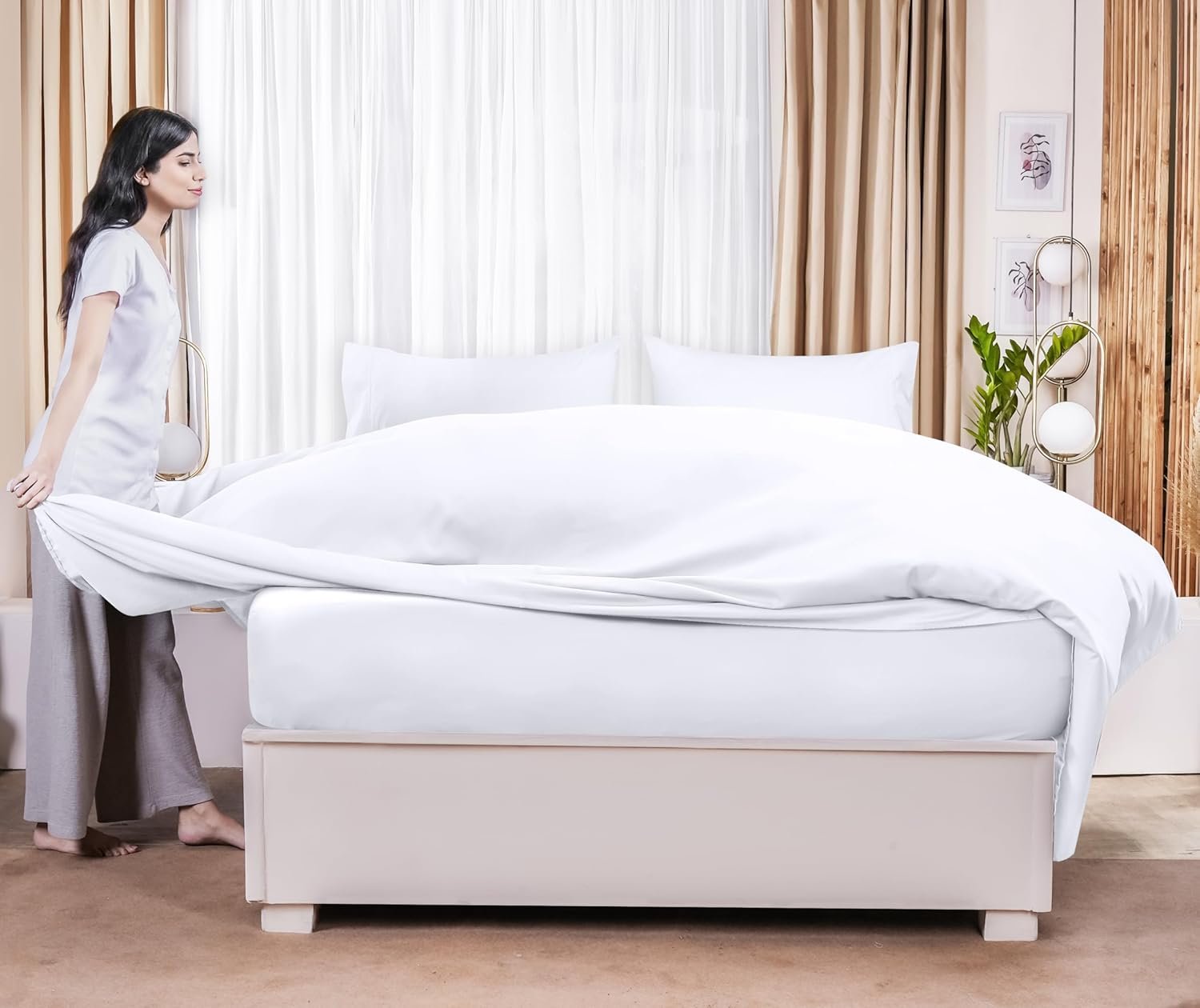 1728782994 287 Utopia Bedding Queen Flat Sheets Set of 6