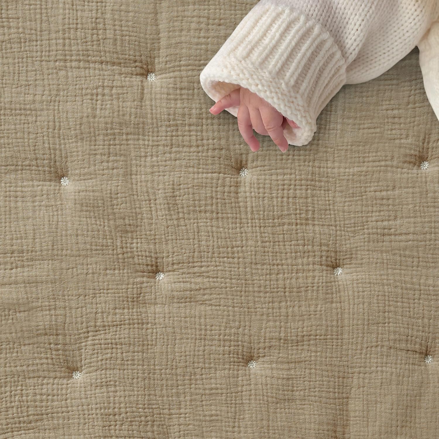 1728797406 229 Levtex Baby Cloud Muslin Crib Bedding Set Cacao and