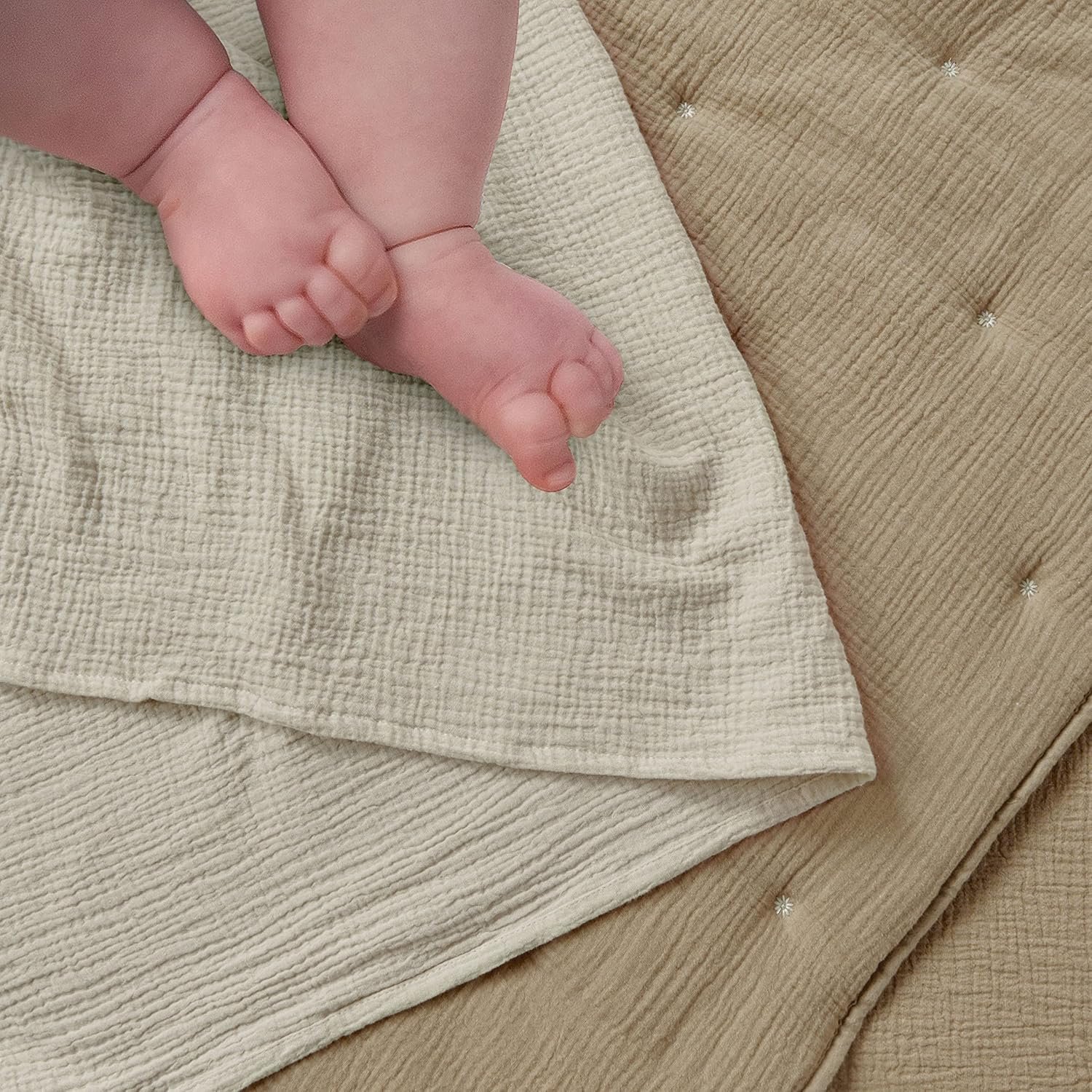 1728797408 965 Levtex Baby Cloud Muslin Crib Bedding Set Cacao and