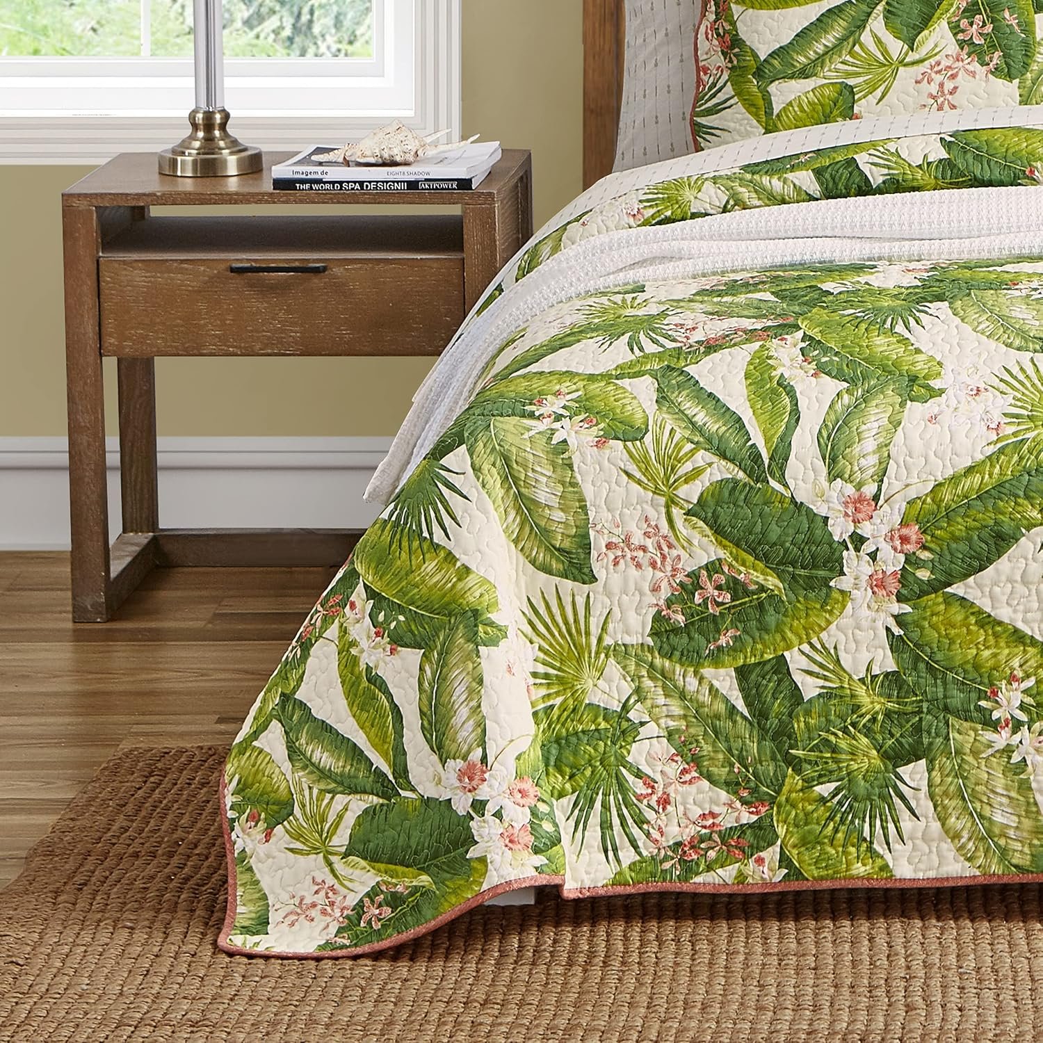 1728845022 925 Tommy Bahama King Quilt Set Reversible Cotton Bedding with