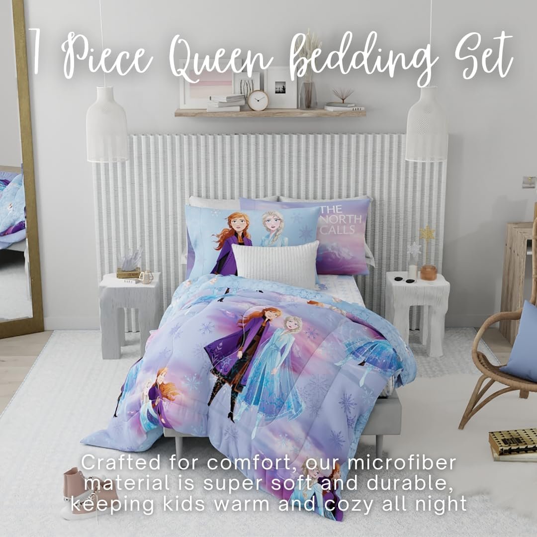 Franco Disney Frozen 2 Kids Bedding Set - Super Soft 7-Piece Queen Comforter and Sheet Set with Sham (Official Licensed Product) 2 1728863382 837 Franco Disney Frozen 2 Kids Bedding Set Super Soft