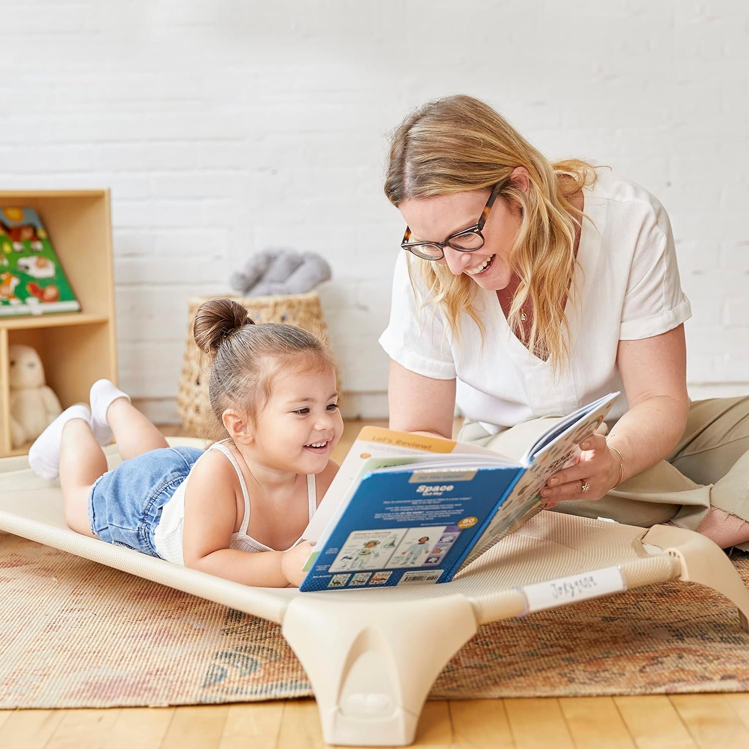 1728922697 305 ECR4Kids Stackable Cozy Cots with Storage for Classrooms Sand