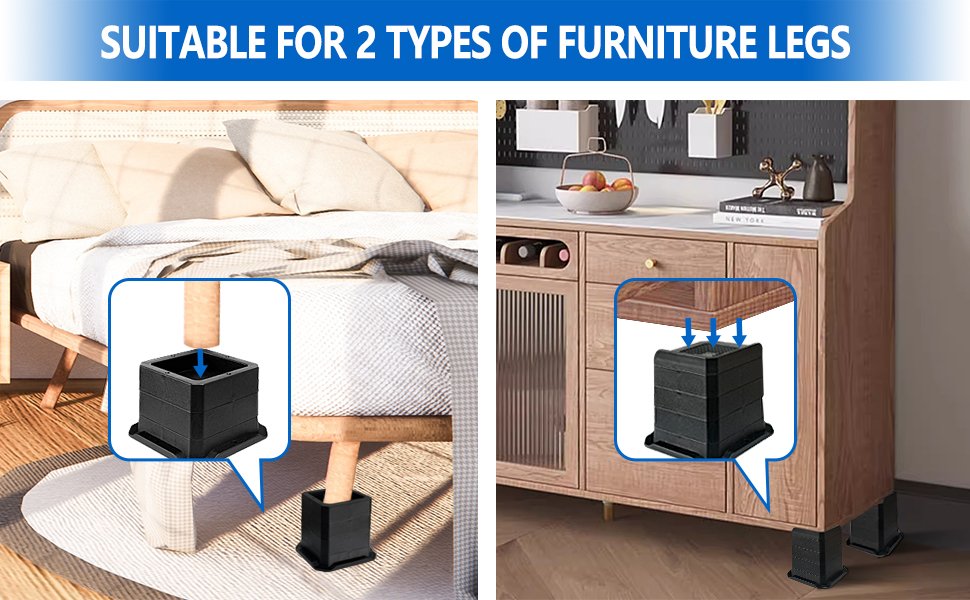 bed risers heavy duty