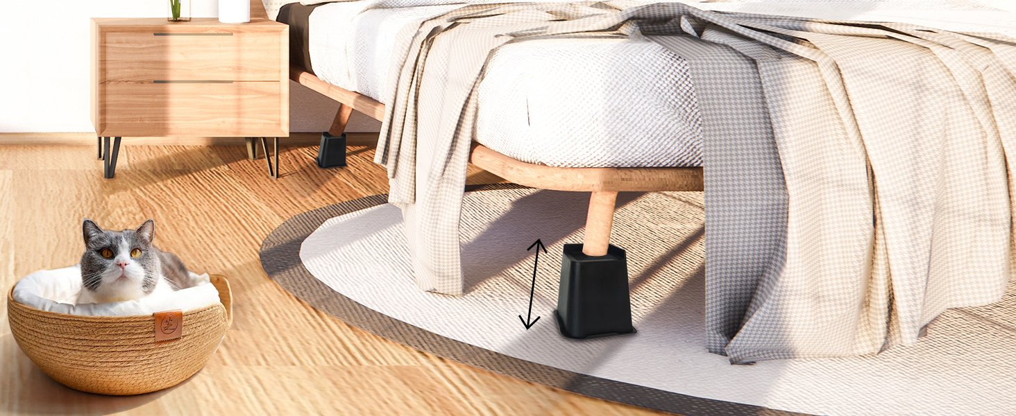 bed risers 12inch