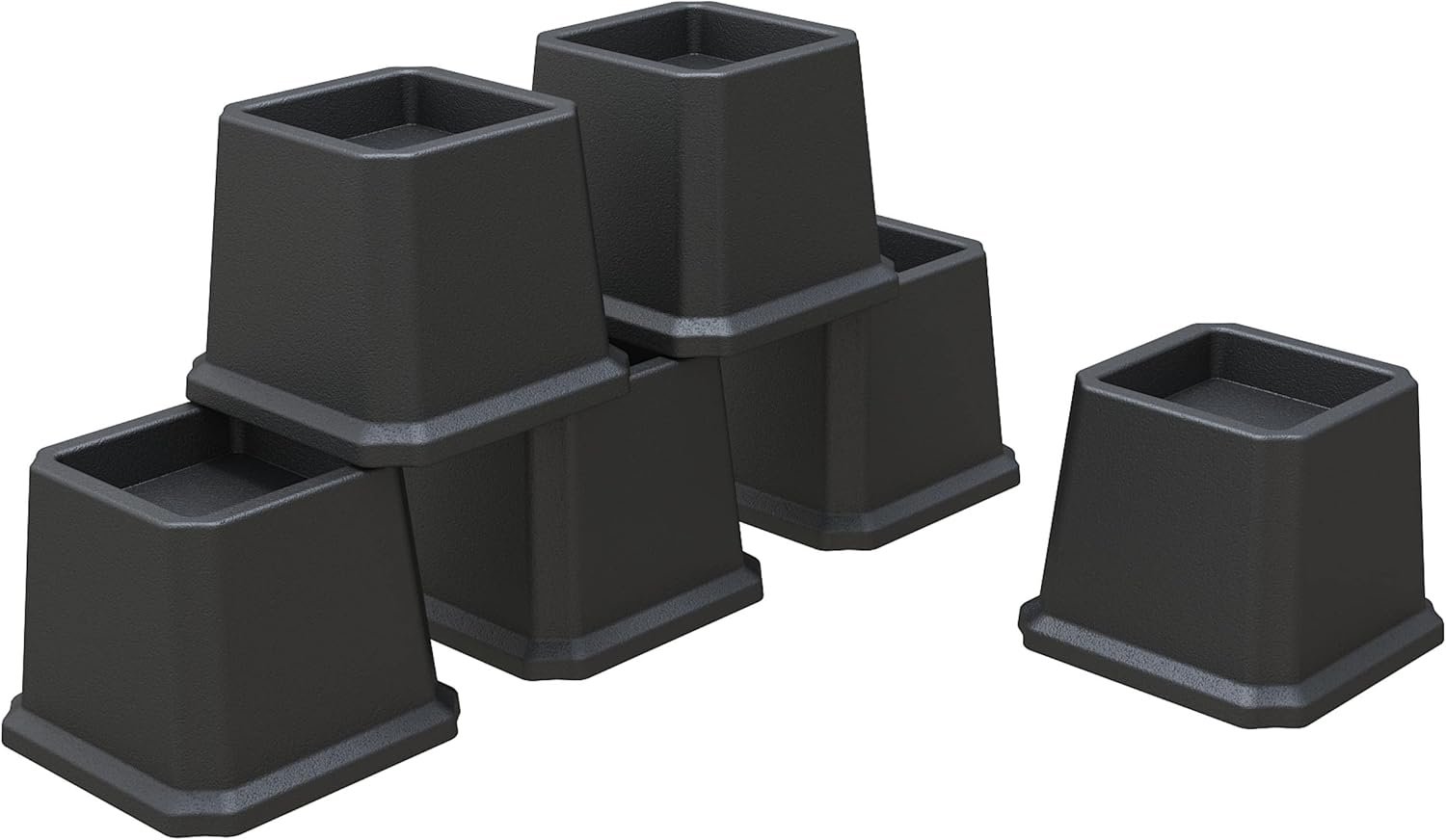 1729079907 736 Heavy Duty 3 Inch Bed Risers Set of 6 Elevate Furniture