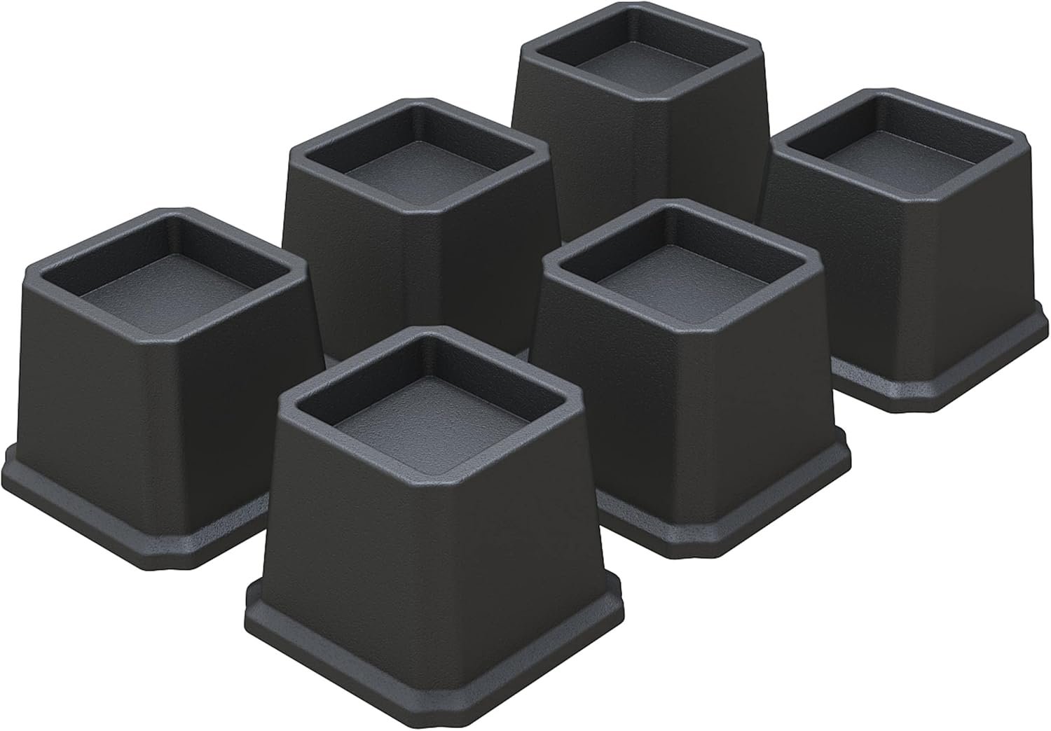 1729079907 930 Heavy Duty 3 Inch Bed Risers Set of 6 Elevate Furniture