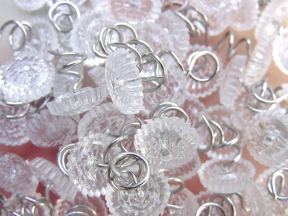 Attmu 60-Piece Upholstery Pins with Clear Heads - 0.5-Inch Twist Tacks for Slipcovers and Bedskirts 2 1729124235 185 Attmu 60 Piece Upholstery Pins with Clear Heads 05 Inch Twist