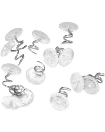Clear Heads Twist Pins for Slipcovers and Bedskirts