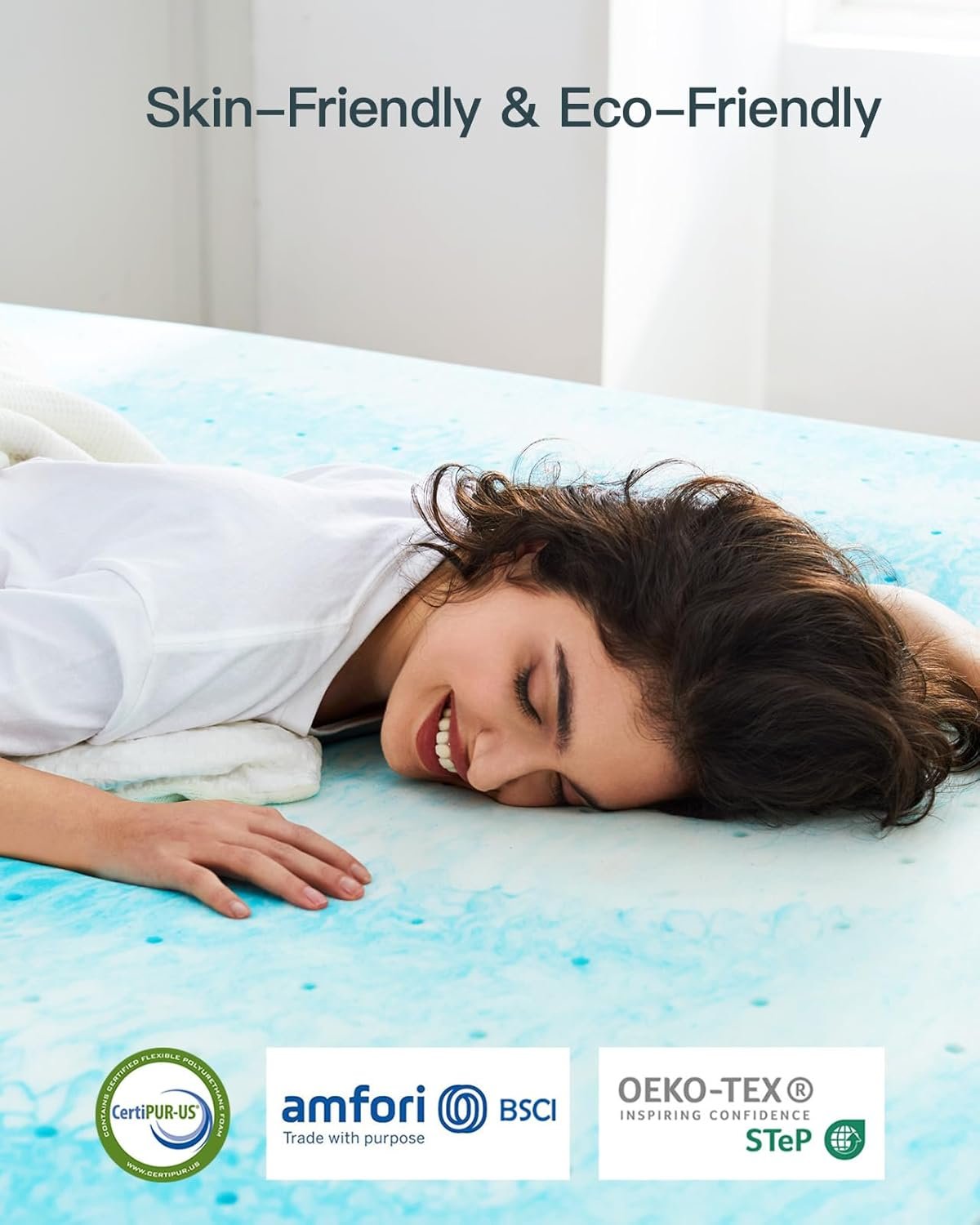 1729132160 959 PERLECARE 3 Inch Queen Memory Foam Mattress Topper – Cooling Gel Infused