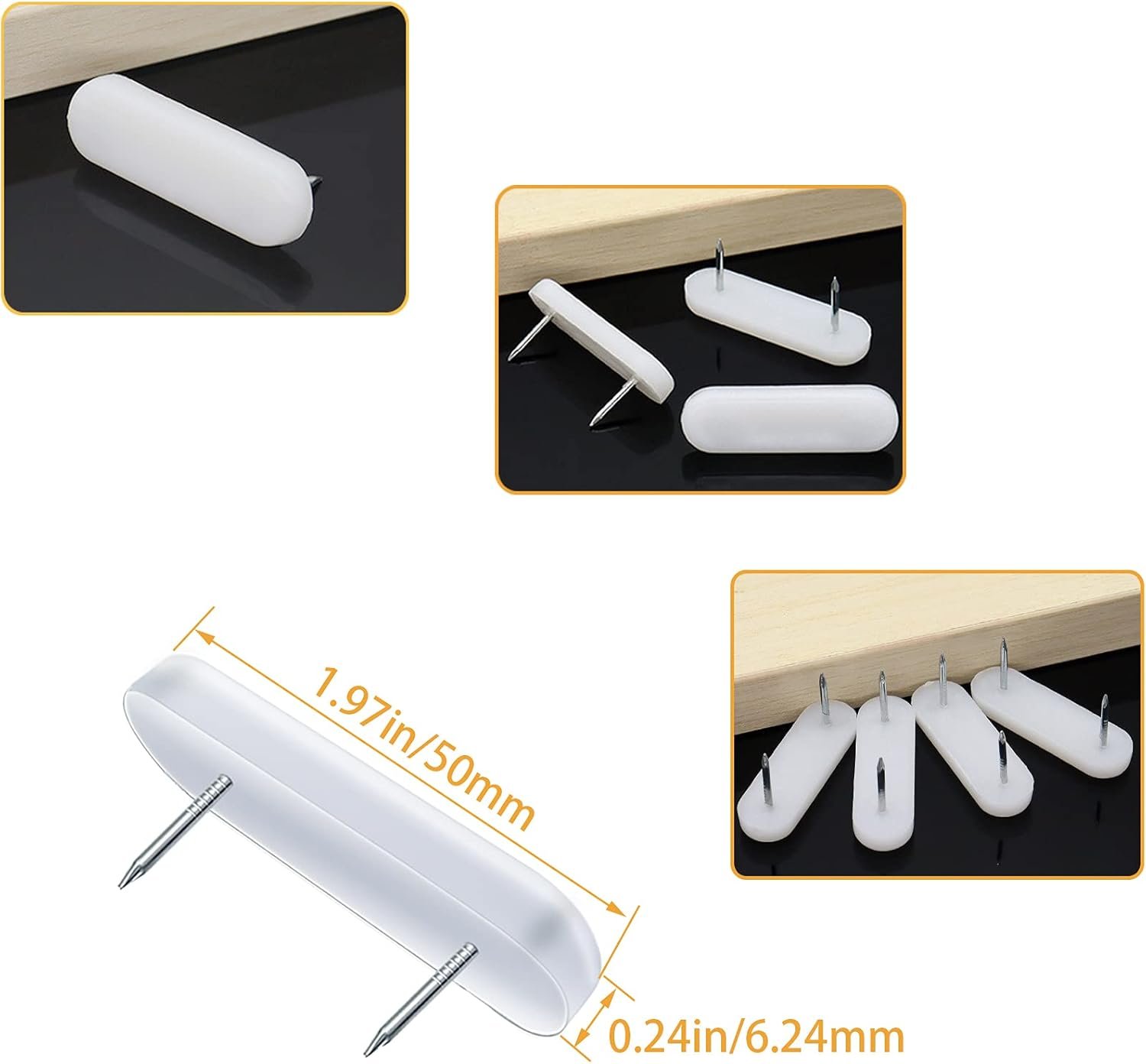 1729139849 38 30 Bed Skirt Holders Durable Plastic Bed Skirt Pins