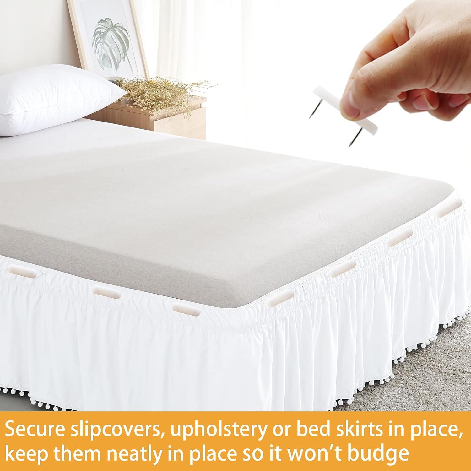 1729139849 642 30 Bed Skirt Holders Durable Plastic Bed Skirt Pins