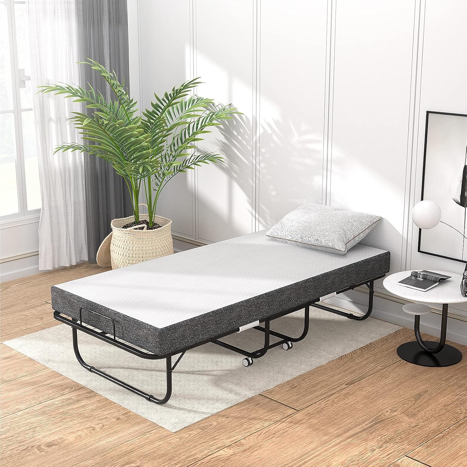 1729180547 766 Foxemart Portable Folding Bed with Luxurious 5 Inch Memory Foam Mattress