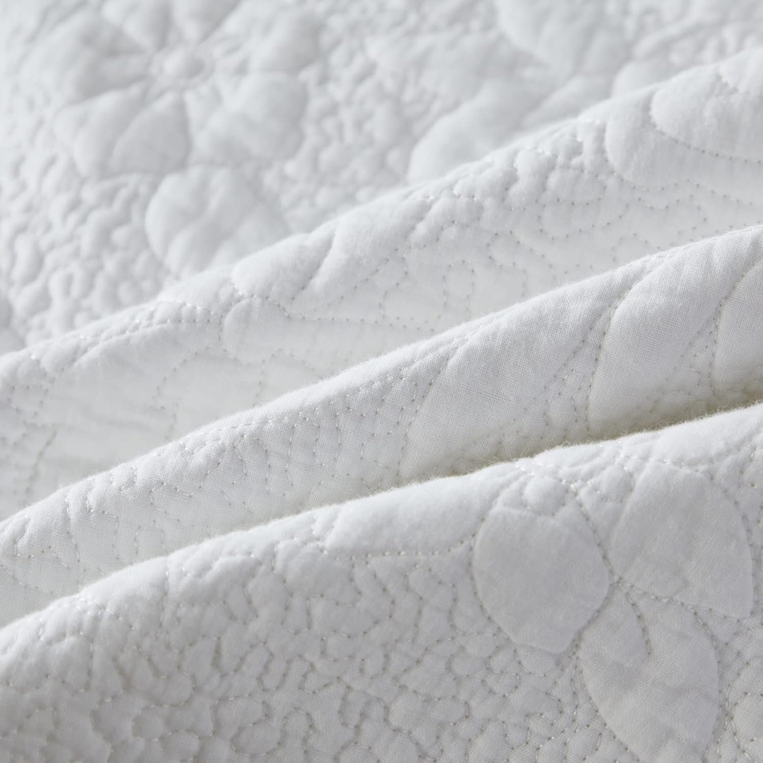 1729187893 139 Brandream Queen Size White Quilt Set Cotton Farmhouse