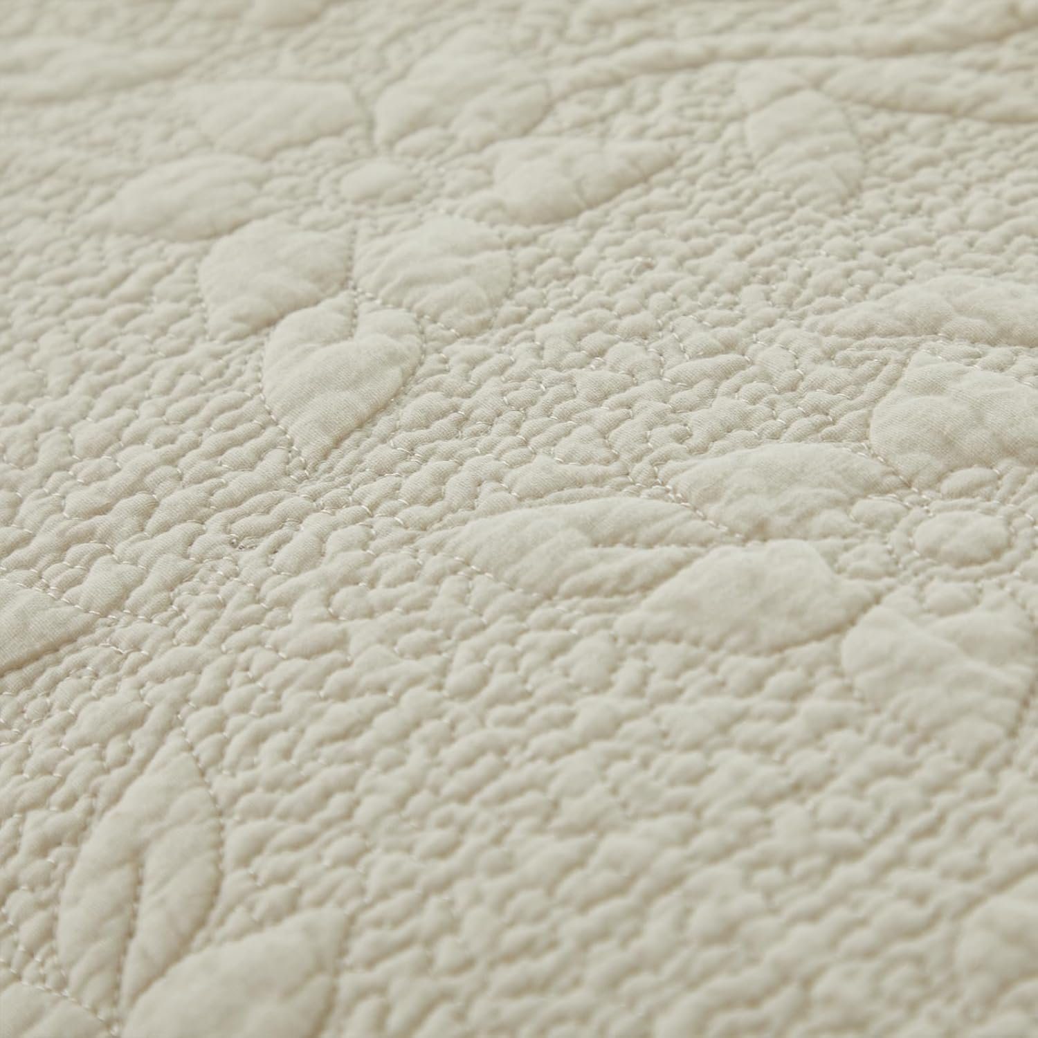 1729195262 27 Brandream King Size Cotton Quilt Set Beige Luxury Matelasse