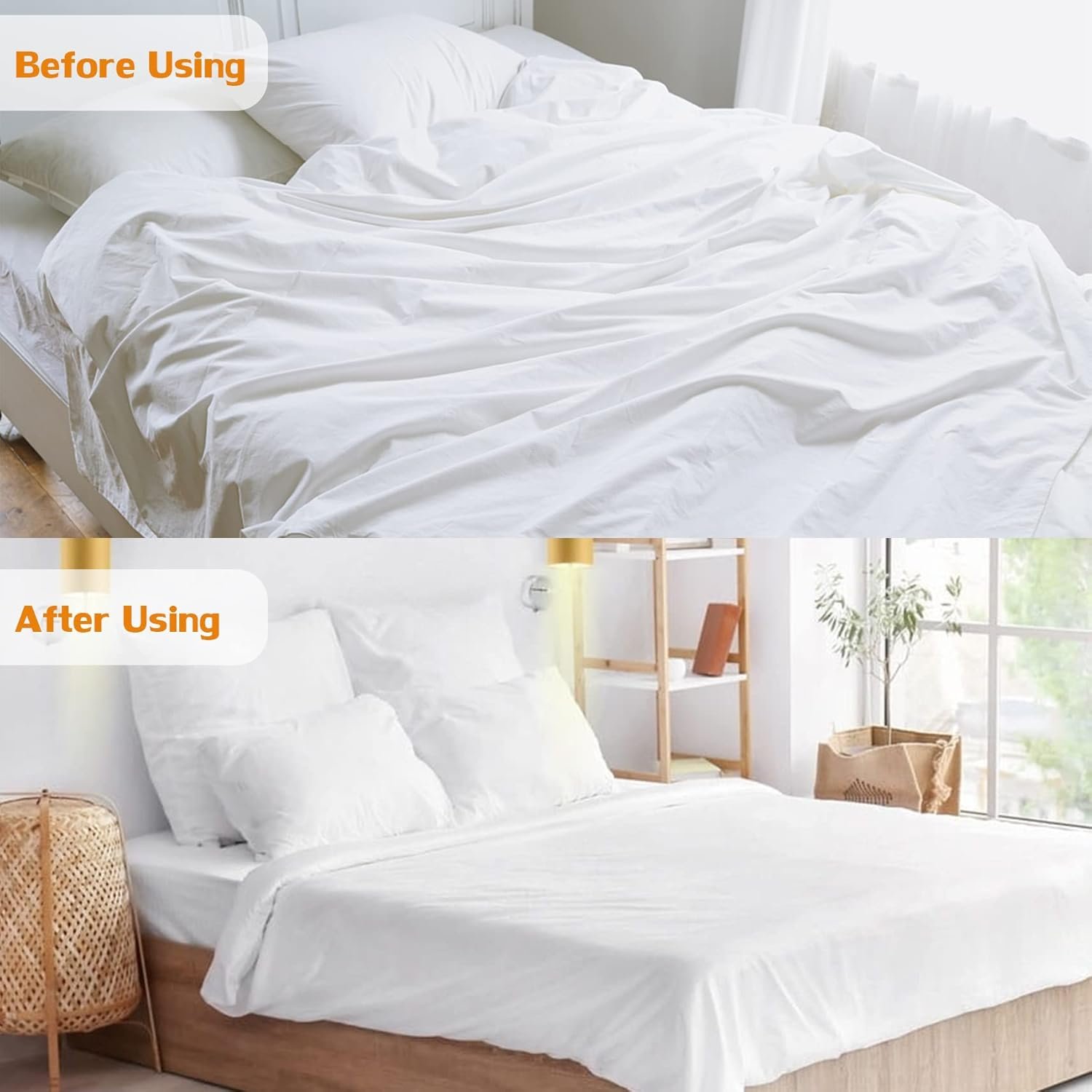 1729224554 813 Korlon 4 Pack Adjustable Bed Sheet Clips Heavy Duty Fitted