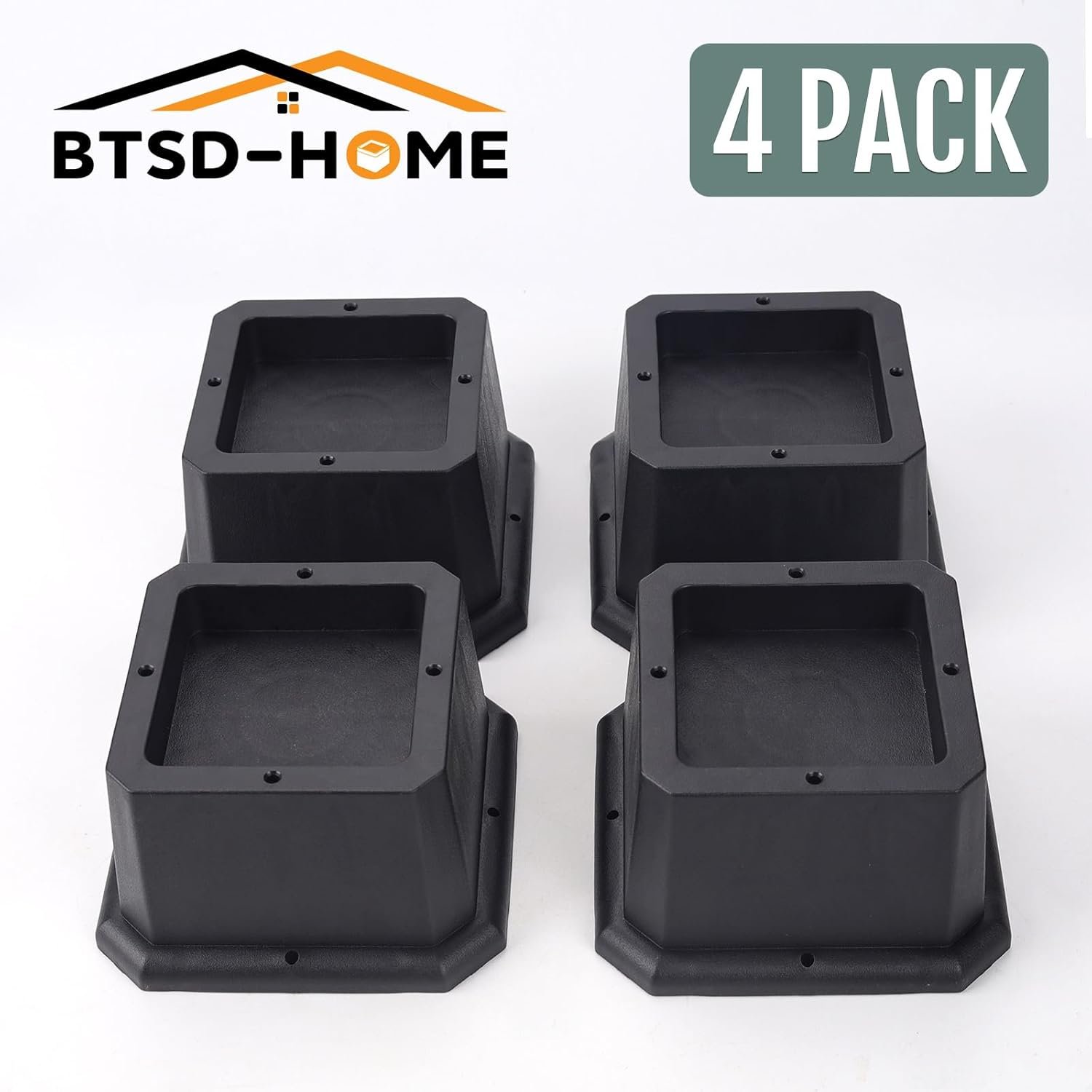 1729285149 964 BTSD Home 2 Inch Adjustable Heavy Duty Furniture Risers Bed Table Desk