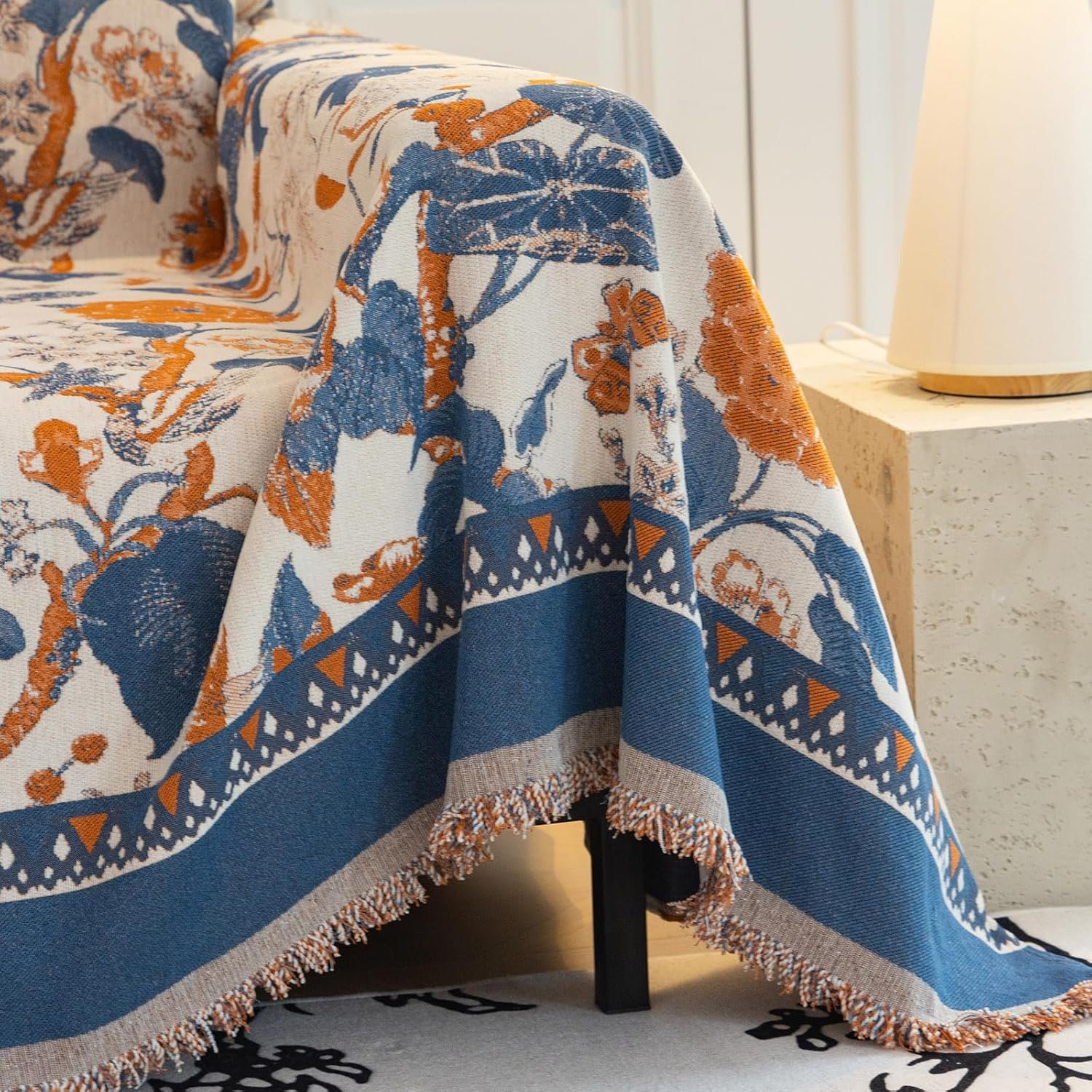 1729368218 776 DREAMINGO Farmhouse Sofa Covers for 3 Seat Couches French Jacquard